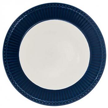 Greengate Speiseteller Alice Frühstücksteller Dunkelblau 23 cm