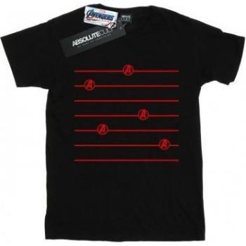 Avengers Endgame Logo Stripes Men's T-Shirt