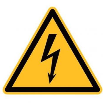Warnschild Gefahr elektrisch 20 cm PVC