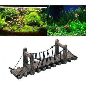 Puente decorativo para paisajes de pecera