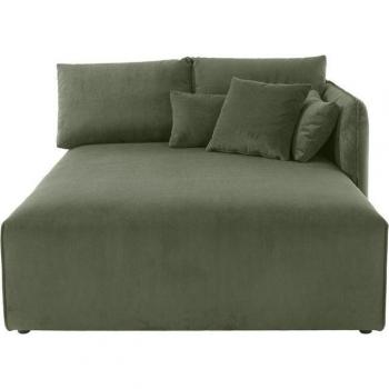 Ottomane ANDAS Nöre – dunkelgrün, 92% Polyester, 8% Polyamid, 138 × 168 cm