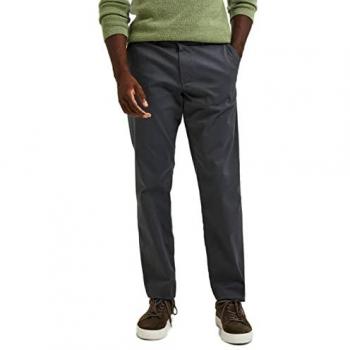 Slim Fit Chino in unifarbenem Design Größe 34/30