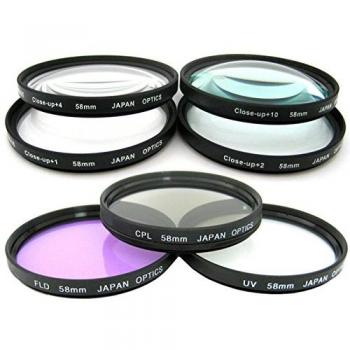 Kit Filtres 58mm pour Réflex Canon EOS