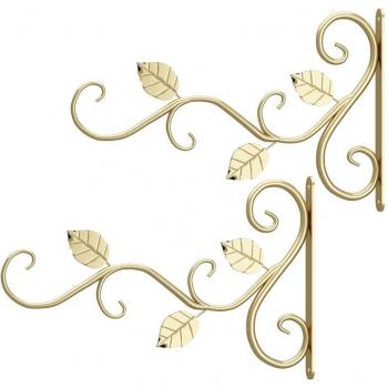 2 Pack of 12-Inch Hanging Hooks for Flower Pots and Bird Feeders