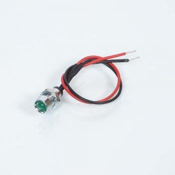 Voyant LED vert 12V pour auto et mobylette
