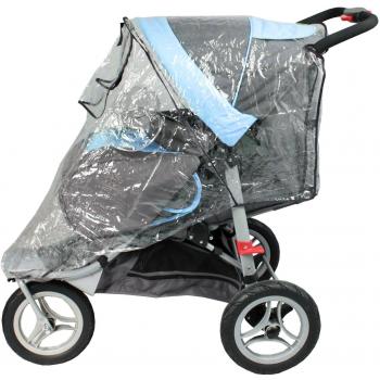 Habillage de pluie Bambisol pour poussette 3 roues transparent