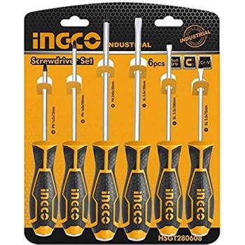 Set Professionale Cacciaviti a Battere – 6 Pezzi, Gambo Esagonale