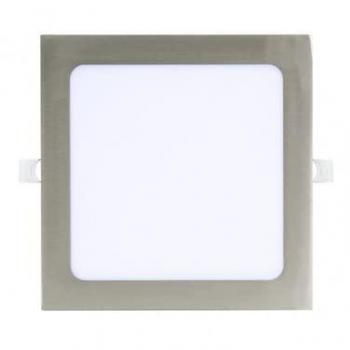 Downlight Cuadrado 24w 6500k Niquel 2040lm