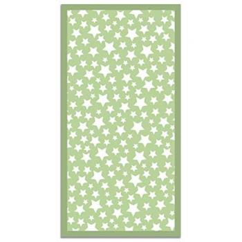 Decoración Verde Estrella: Alfombra Vinil 100×140 cm