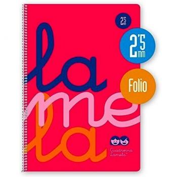Lamela Cuaderno espiral 2,5X2,5 cuadrovia Fº 90G 80H T/P  7FTP002V