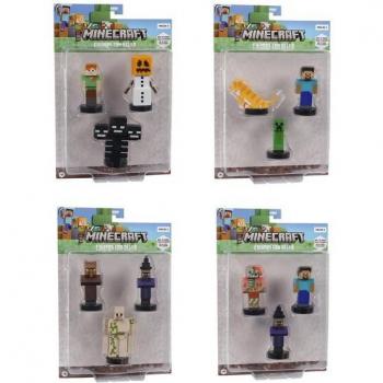 Set de 3 Figuras de Acción Minecraft