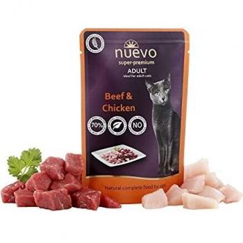 Nuevo kapsa pro kočky Adult 85g – Kuře/hovězí