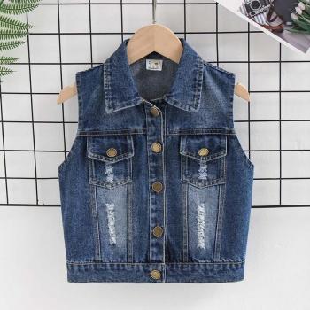 Ropa Primavera Otoño IENENS Chaleco Denim 2-7 años