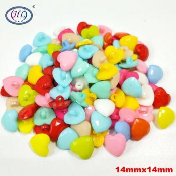 14MM Heart Shank Plastic Buttons