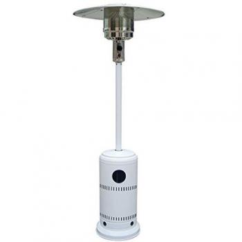 KOVYX Stufa a Gas per Esterni Kekai 13 kW Metallo Bianca Ø81x221 cm Superficie Riscaldabile 25 m²