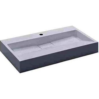 80x46 cm White Mineral Cast Sink by vidaXL
