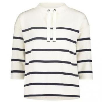 Betty Barclay Damen Sweatshirt mit hohem Kragen und Bindeband