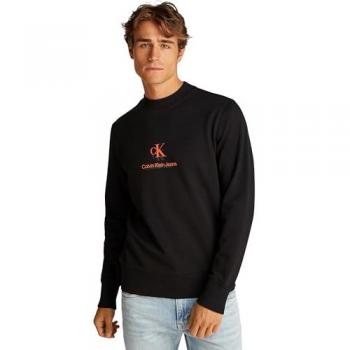 Calvin Klein Jeans Sweatshirt aus Baumwolle mit Stehkragen