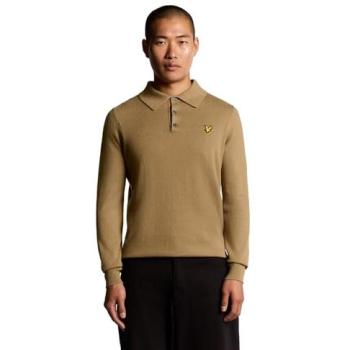 Lyle & Scott X851 Merino Polo, Men’s L, Tigers Eyes Pattern