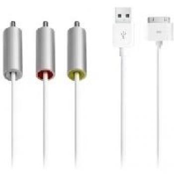 Câble Composite Apple Dock – Trois Connecteurs RCA Mâle