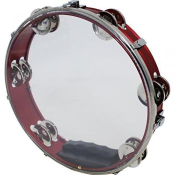 Tamborino Red KC con Placa de Plástico