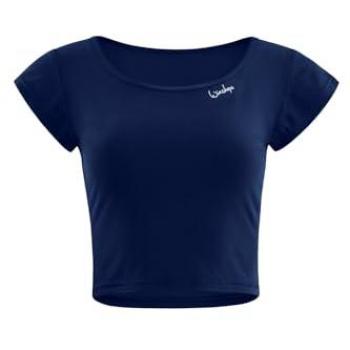Winshape T-Shirt Funcional AET137LS (Azul Oscuro + Blanco)