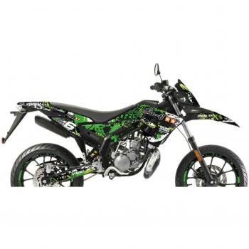 Derbi X-Treme Aufkleber Kit grün / schwarz 2018