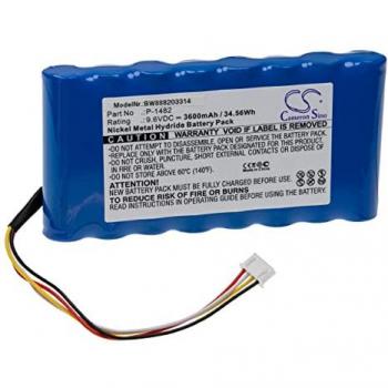 Batería de repuesto NiMH 3600 mAh 9.6V para Chauvin Arnoux CA 6543, 8332B, 8334B, C.A 6116