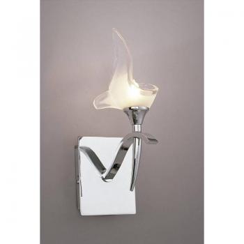 Polished Chrome Viena Wall Light with Switch