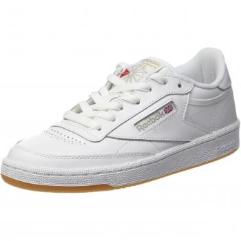 Reebok Damen Club C 85 Sneaker, Weiß Hellgrau Gummi, 40 EU
