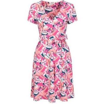 Mountain Warehouse Womens/Ladies Santorini Leaf Print Jersey Wrap Dress 16 UK