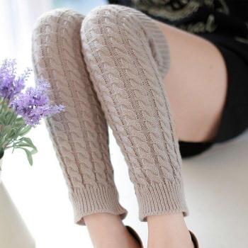 Manchettes pour bottes en tricot pour femmes