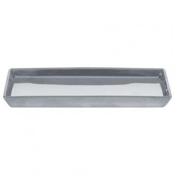 Kleine Wolke Doppel-Seifenschale, Silber, 238 mm Breite × 21 mm Höhe