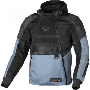Macna Rebelite Giacca Tessile Da Moto Nero Grigio 2XL