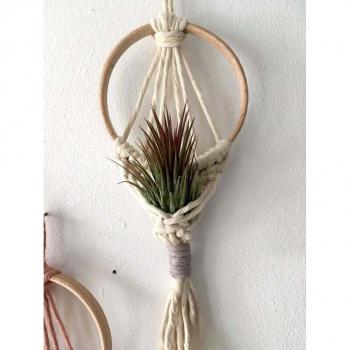 Décoration murale en macramé pour pots de fleurs