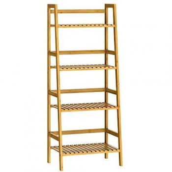 Casaria Wooden Bathroom Shelf 4 Tier 123x48x32cm