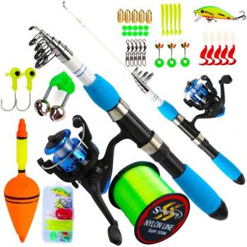 Kit Sougayilang Cañas y Carretes Portátiles