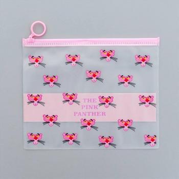 Cute Pink Leopard Unicorn Makeup File Bag