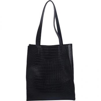 Damen‑Einkaufstasche – Robust, klassische PU‑Struktur, schick & praktisch