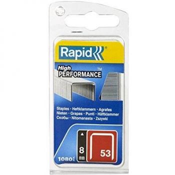 Rapid RPD40109503 53/8B 8mm Galvanised Staples (Pack 1080)