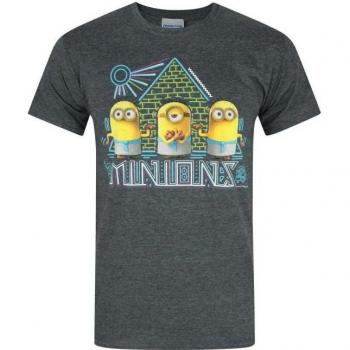 T-shirt Minions pour homme S charbon de bois