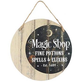 That Home Shop Magic Shop Round MDF Sign