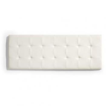 Cabecero Estilo Capitóné Colgante Polipiel Blanco 110 cm