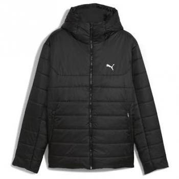 Schwarze Puma Winterdaunenjacke mit Kapuze 68521101