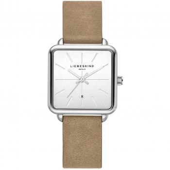 Liebeskind Berlin Quarzuhr in Braun mit Echtlederarmband für Damen
