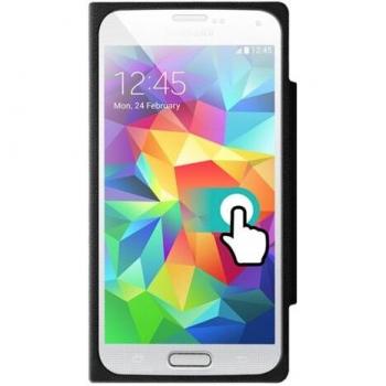 Funda con Tapa Negra Colorblock para Samsung Galaxy S5
