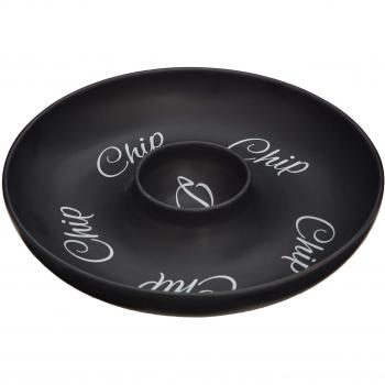 Chip & Dip Stoneware Dish