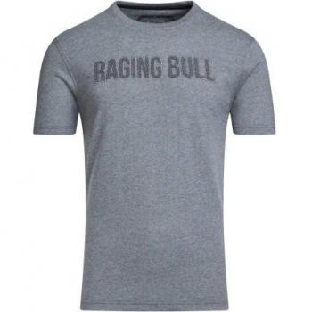Raging Bull Uomo T-shirt con Logo Bouclé
