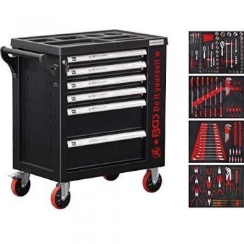 Carrello Organizzatore Utensili 158 pezzi, 6 Cassette
