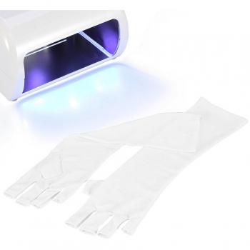 Mitaine longue anti-UV pour soins des ongles